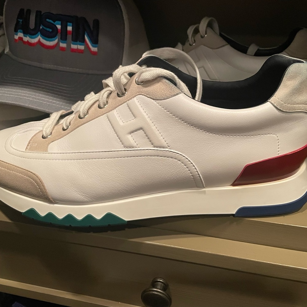 Beautiful rare Hermes men’s sneakers.
